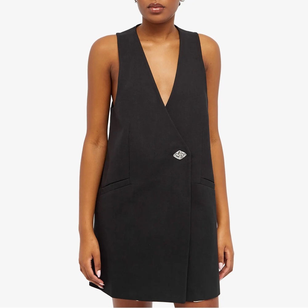 GANNI COTTON SUITING VEST